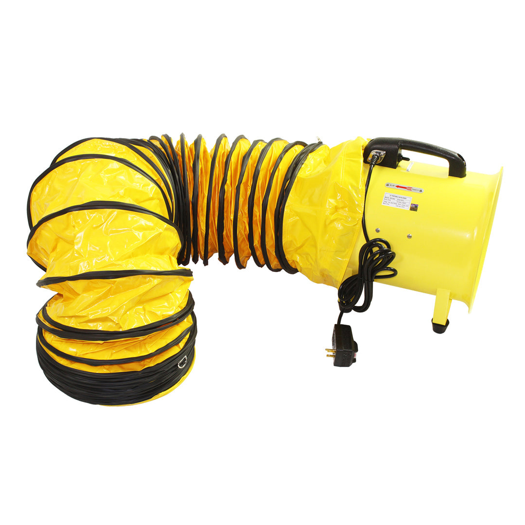 Maxx Air 12 inch Confined Space Axial Fan with Polyvinyl Distribution Hose