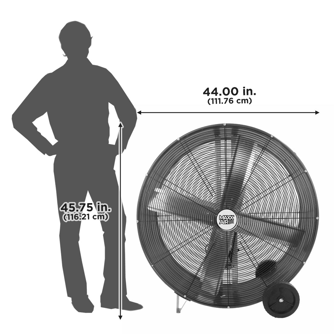 Maxx Air 42in (3.5ft) Mobile Drum Fan | Barrel Fan | Mobile Fan