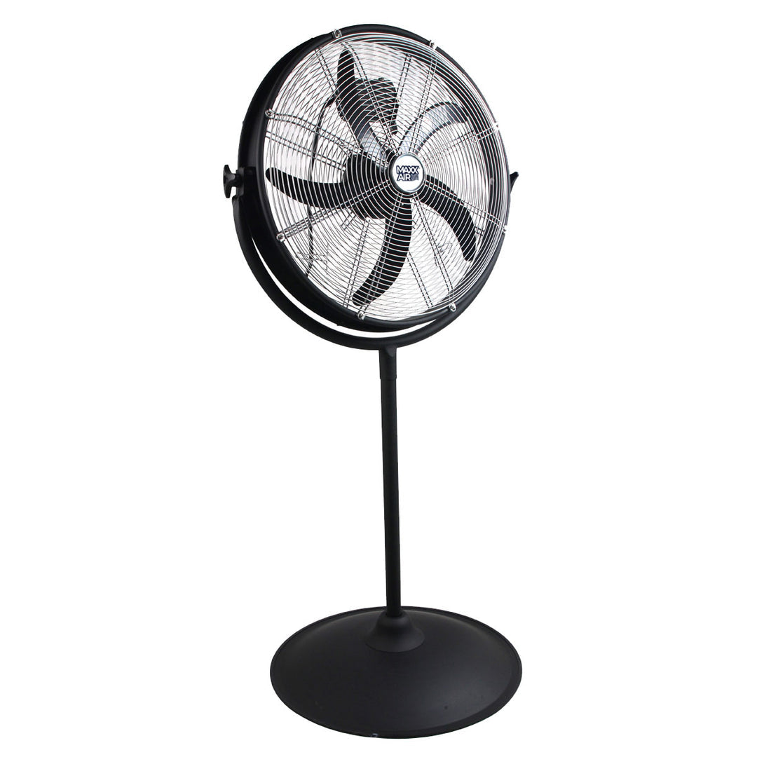 Maxx Air 20 inch Outdoor/Indoor Pedestal Fan | 3 Speed | Tilting Pedestal Mount