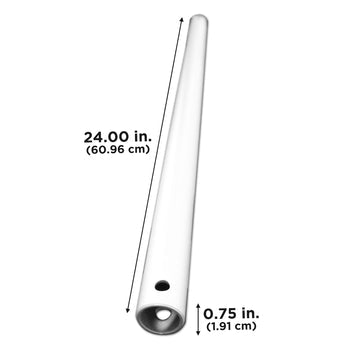 24 In. Downrod for Indoor Ceiling Fans in Brushed Nickel