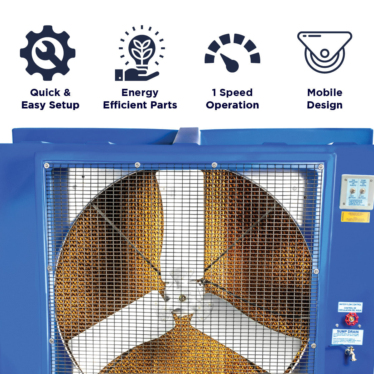 Maxx Air 36 inch Single Speed Evaporative Cooler | 2,600 sq.ft. Coverage