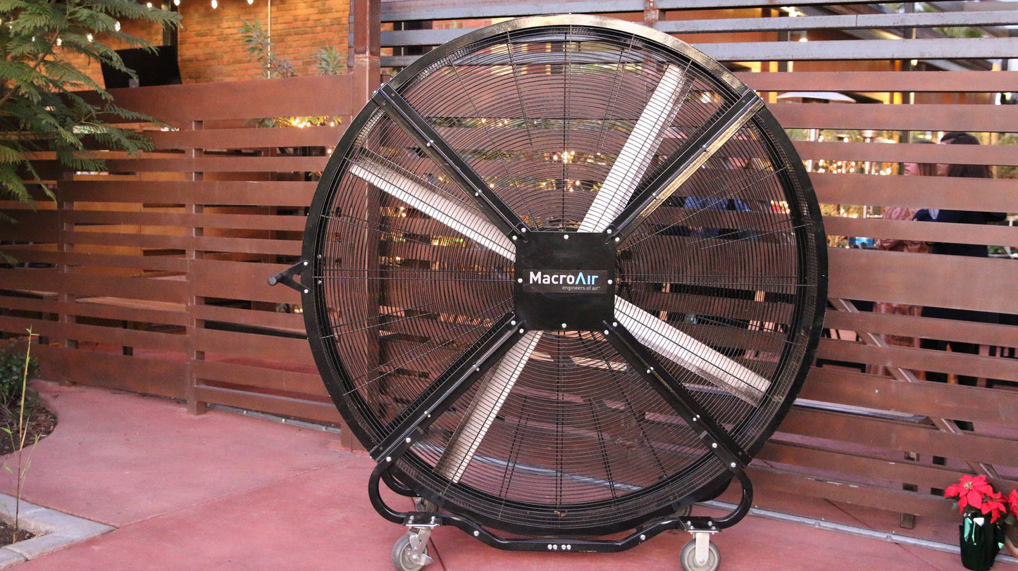 MacroAir Industrial Floor Fan | 6ft Diameter | AirRival by MacroAir | Mobile Floor Fan with wheels