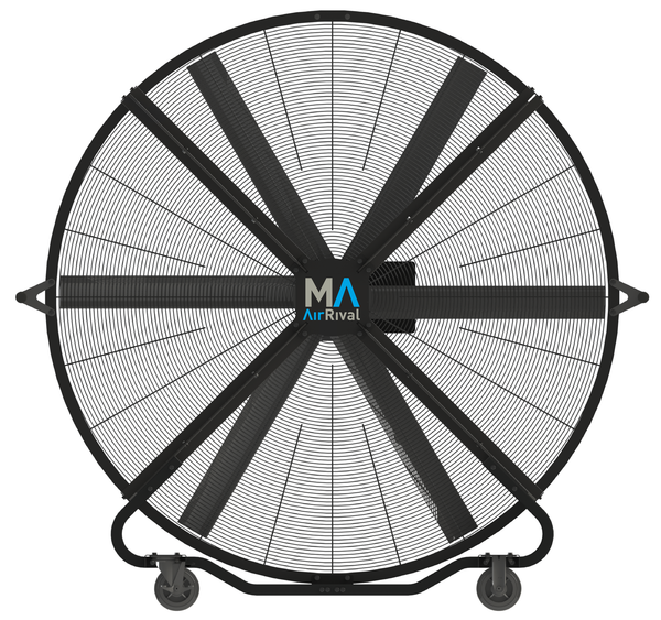 MacroAir Industrial Floor Fan | 6ft Diameter | AirRival by MacroAir | Mobile Floor Fan with wheels