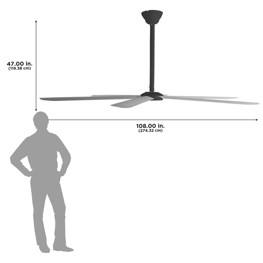 Maxx Air 108in | 9ft HVLS Industrial Fan | Commercial Ceiling Fan